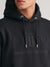 Gant Men Black Solid Hooded Sweatshirt