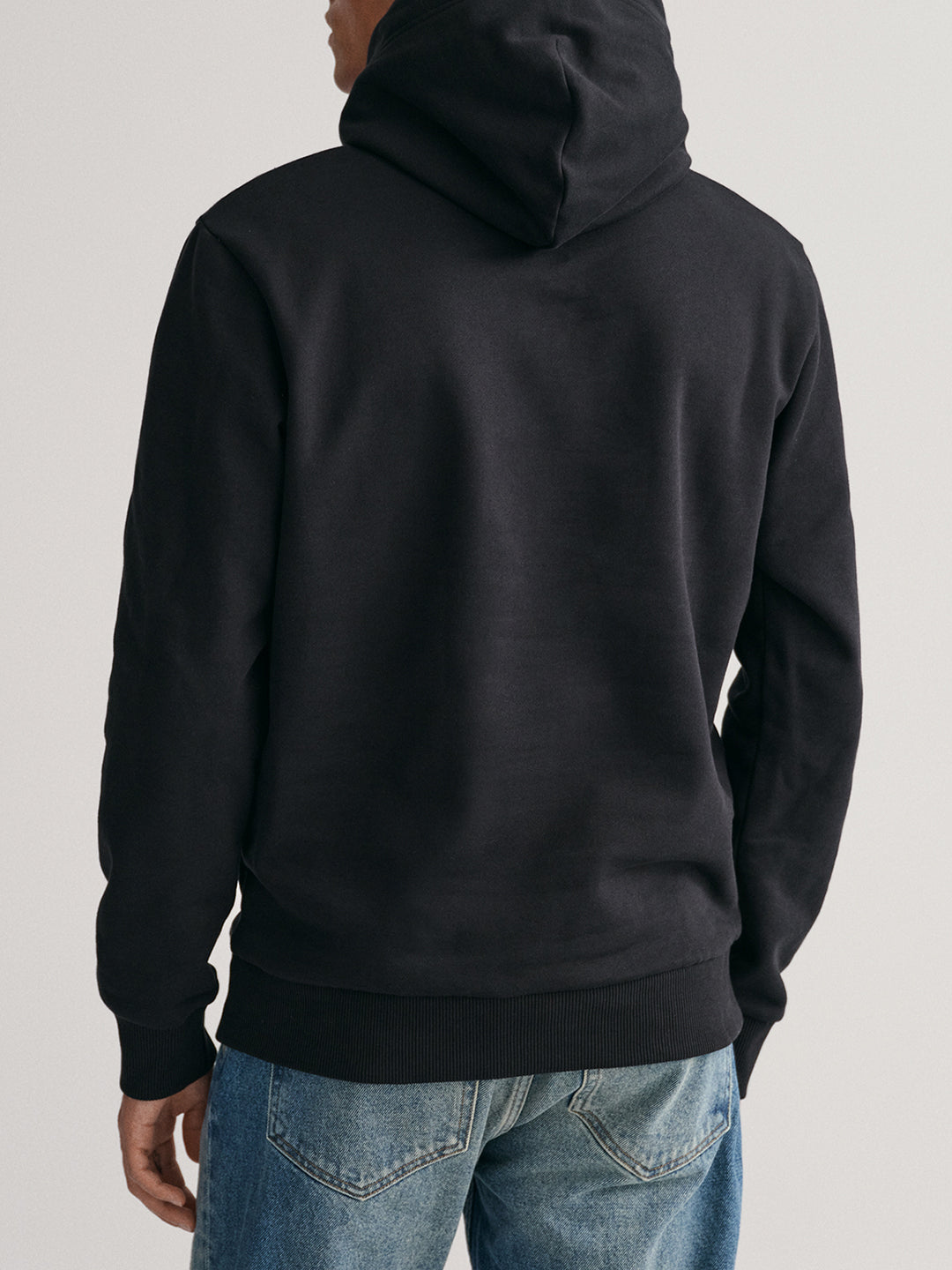 Solid black store hoodie mens