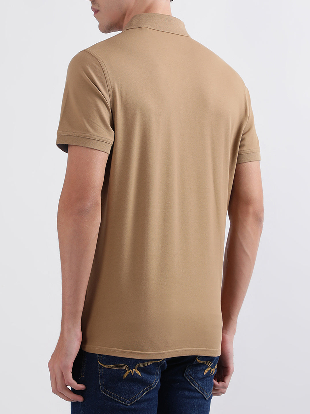 Gant Warm Khaki Regular Fit Polo T-Shirt