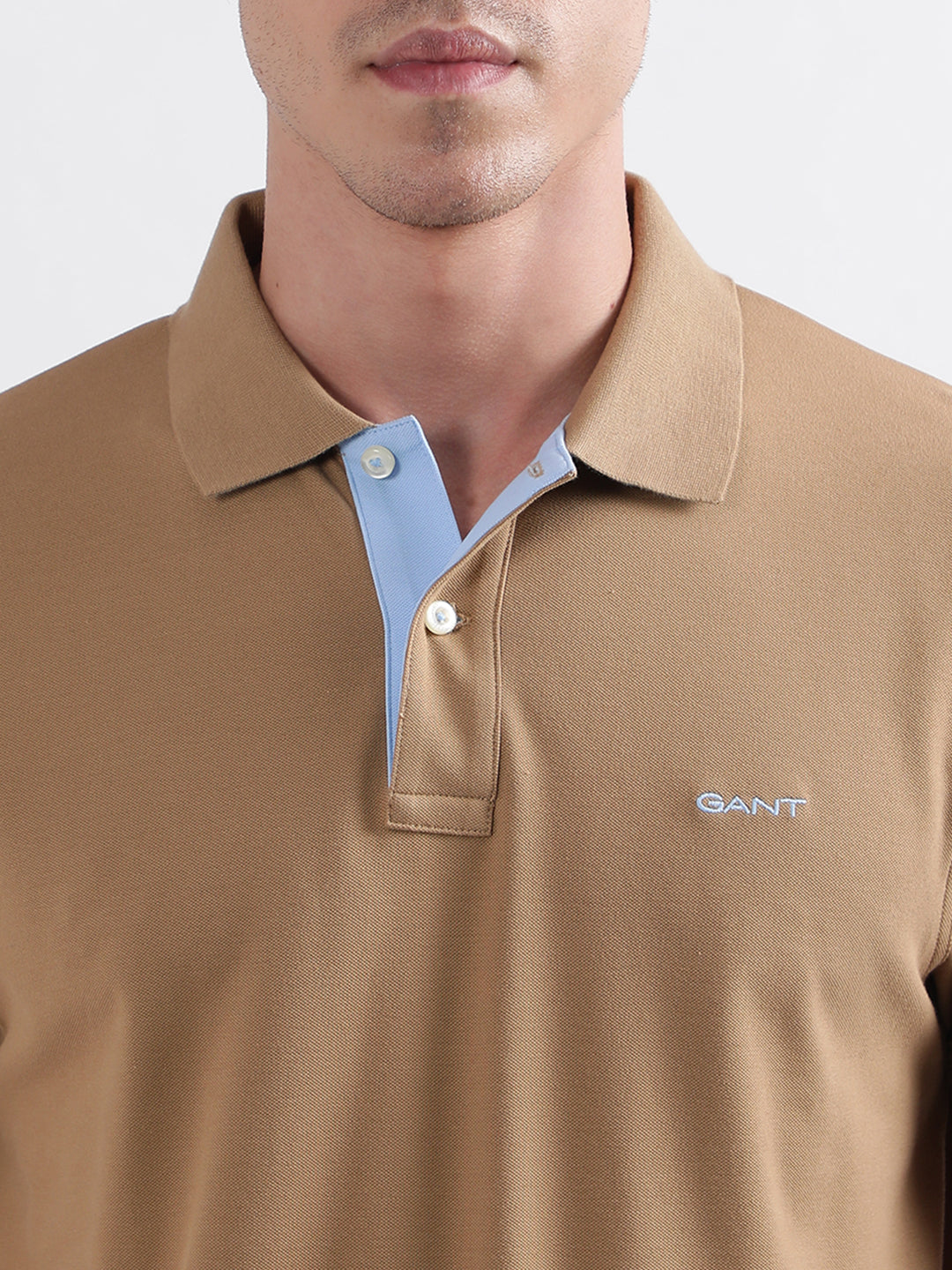 Gant Warm Khaki Regular Fit Polo T-Shirt