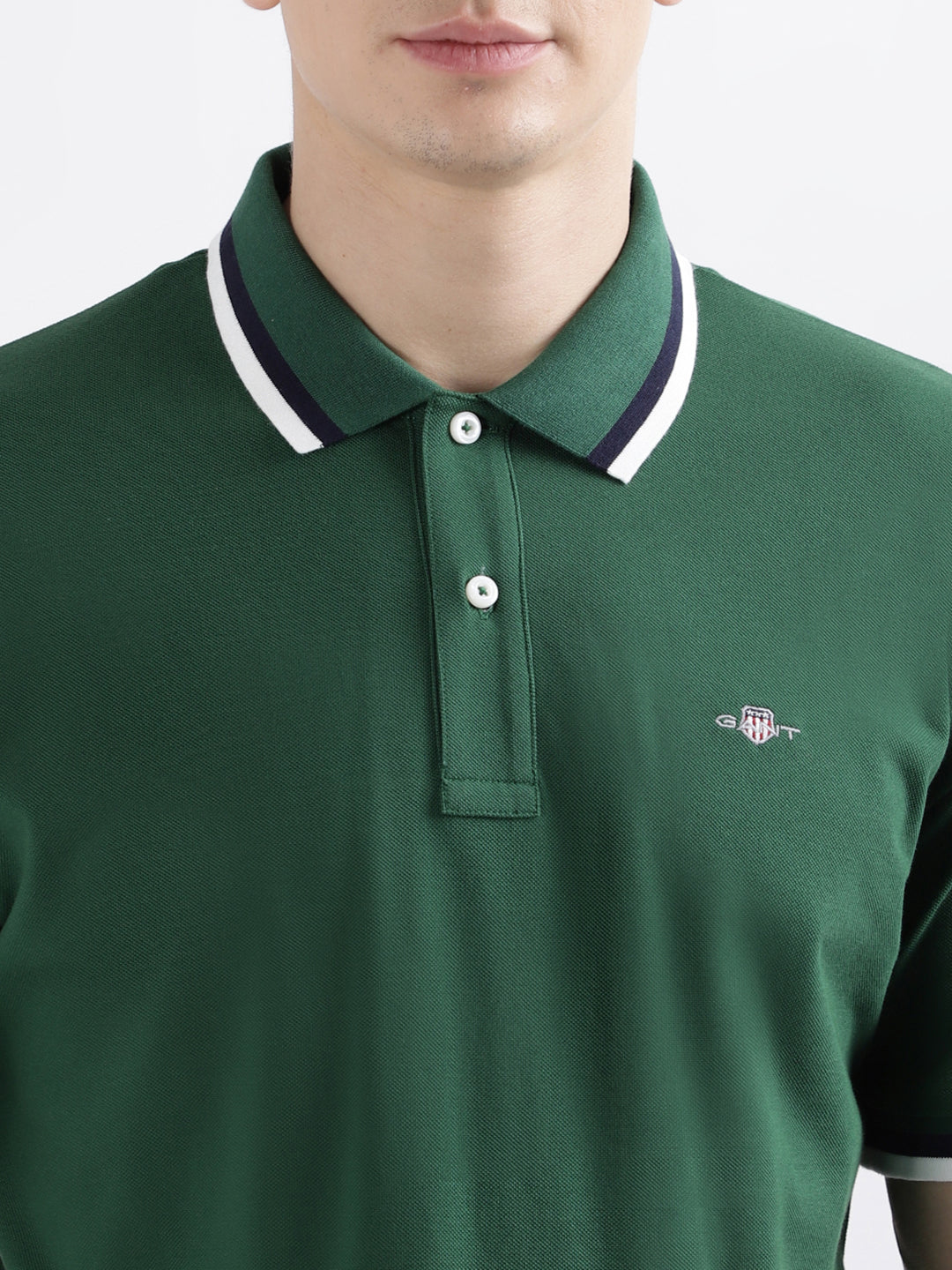 Gant Forest Green Fashion Relaxed Fit Polo T-Shirt