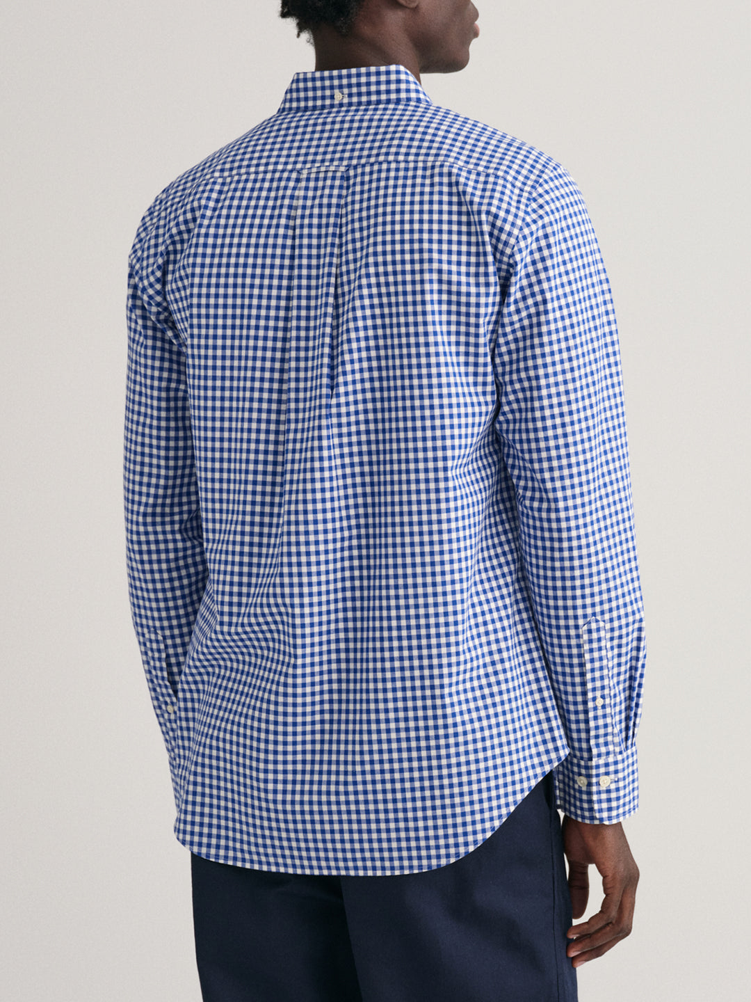 Gant Blue Fashion Checked Regular Fit Shirt