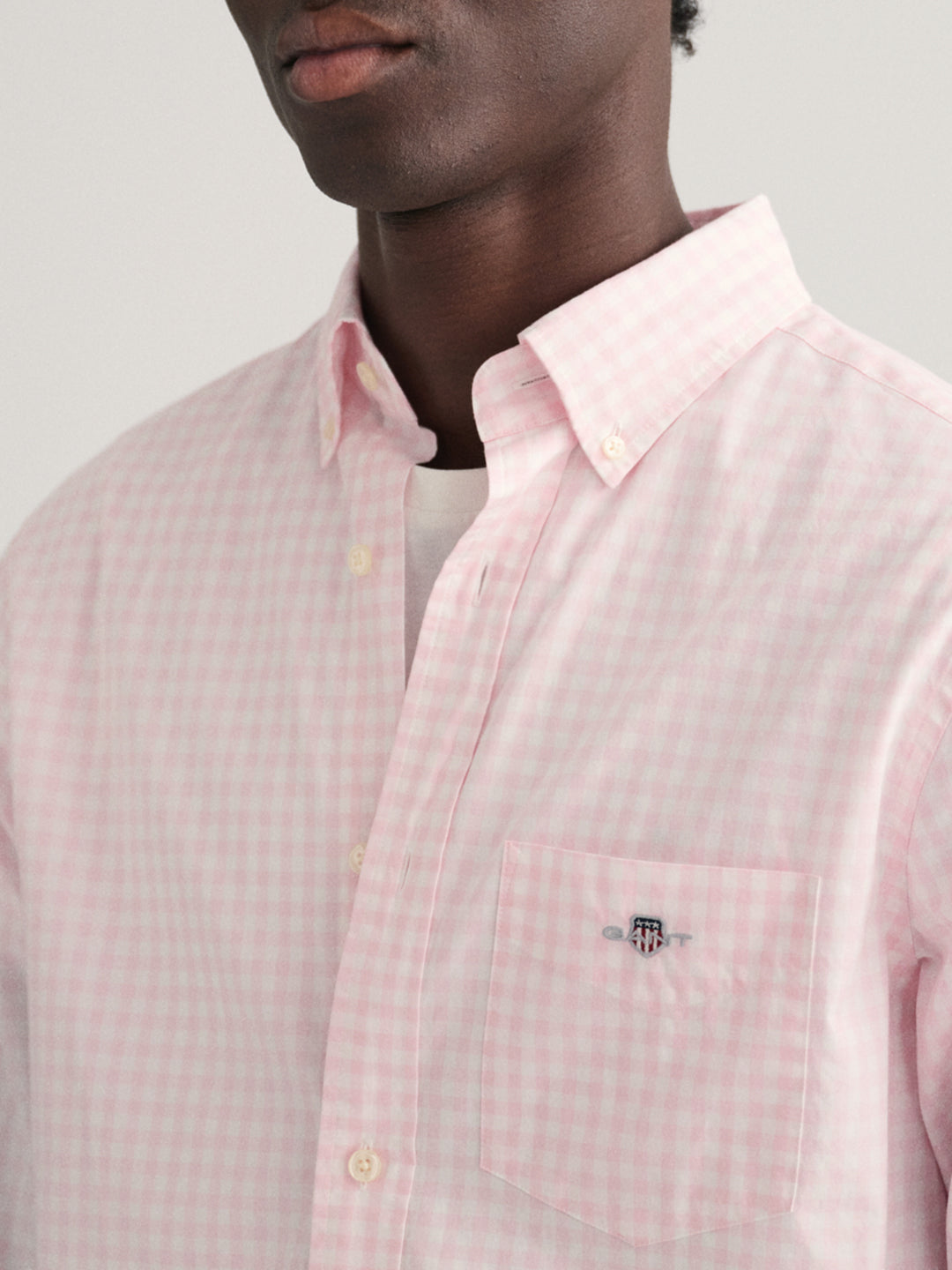 Gant Pink Fashion Checked Regular Fit Shirt