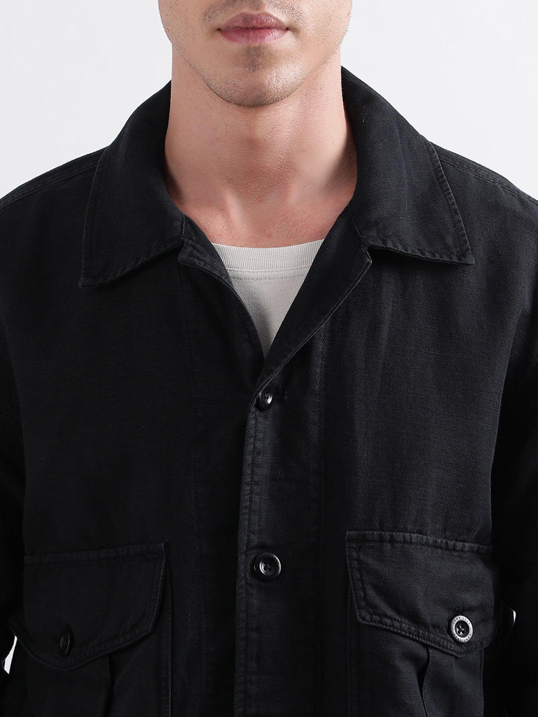 Gant Men Black Solid Jacket