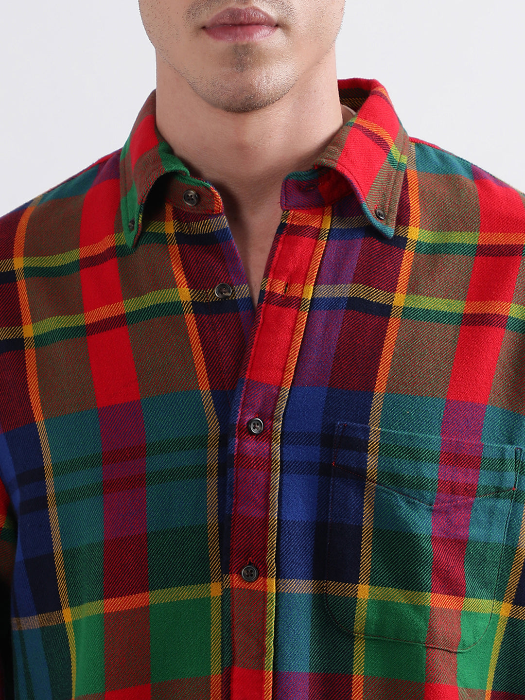 Gant Rich Red Checked Regular Fit Shirt