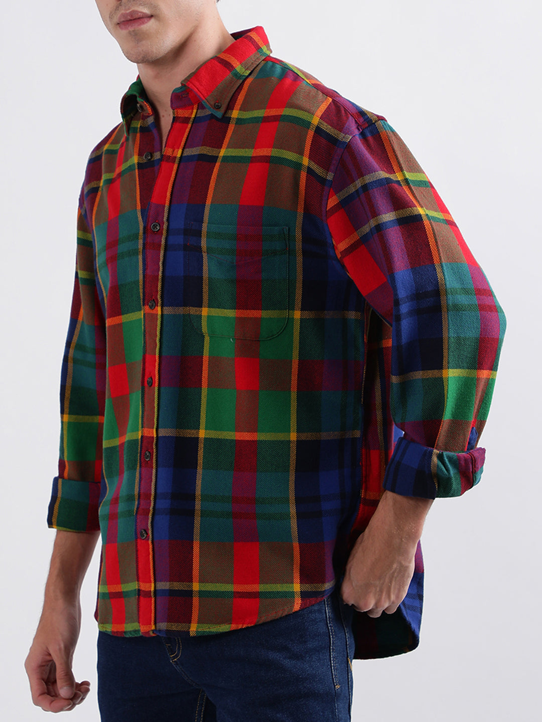 Gant Rich Red Checked Regular Fit Shirt