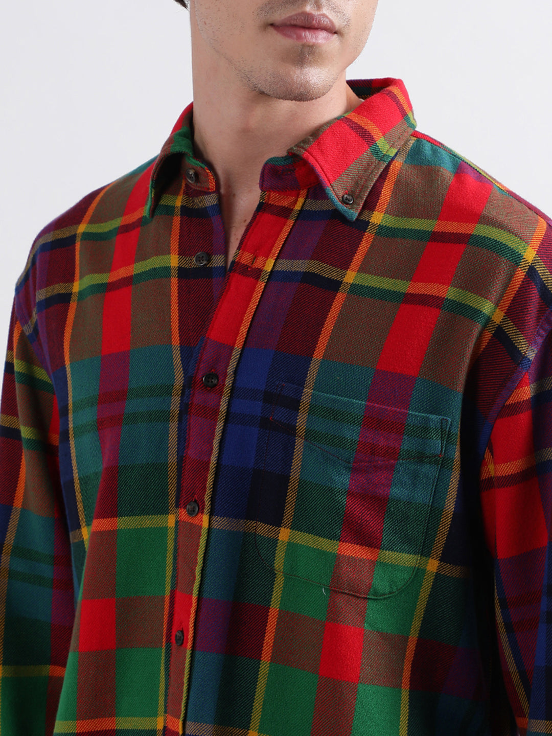 Gant Rich Red Checked Regular Fit Shirt