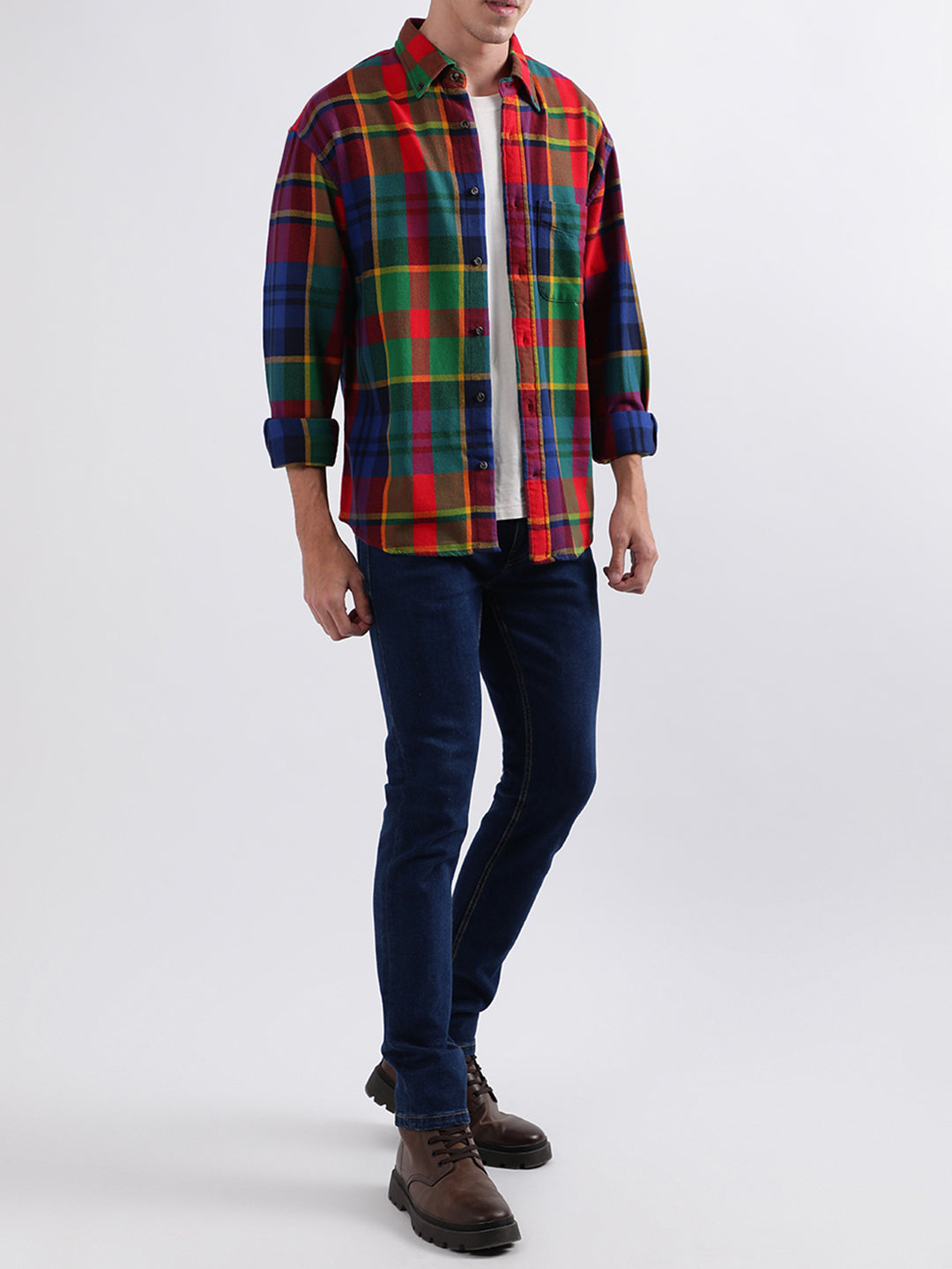 Gant Rich Red Checked Regular Fit Shirt