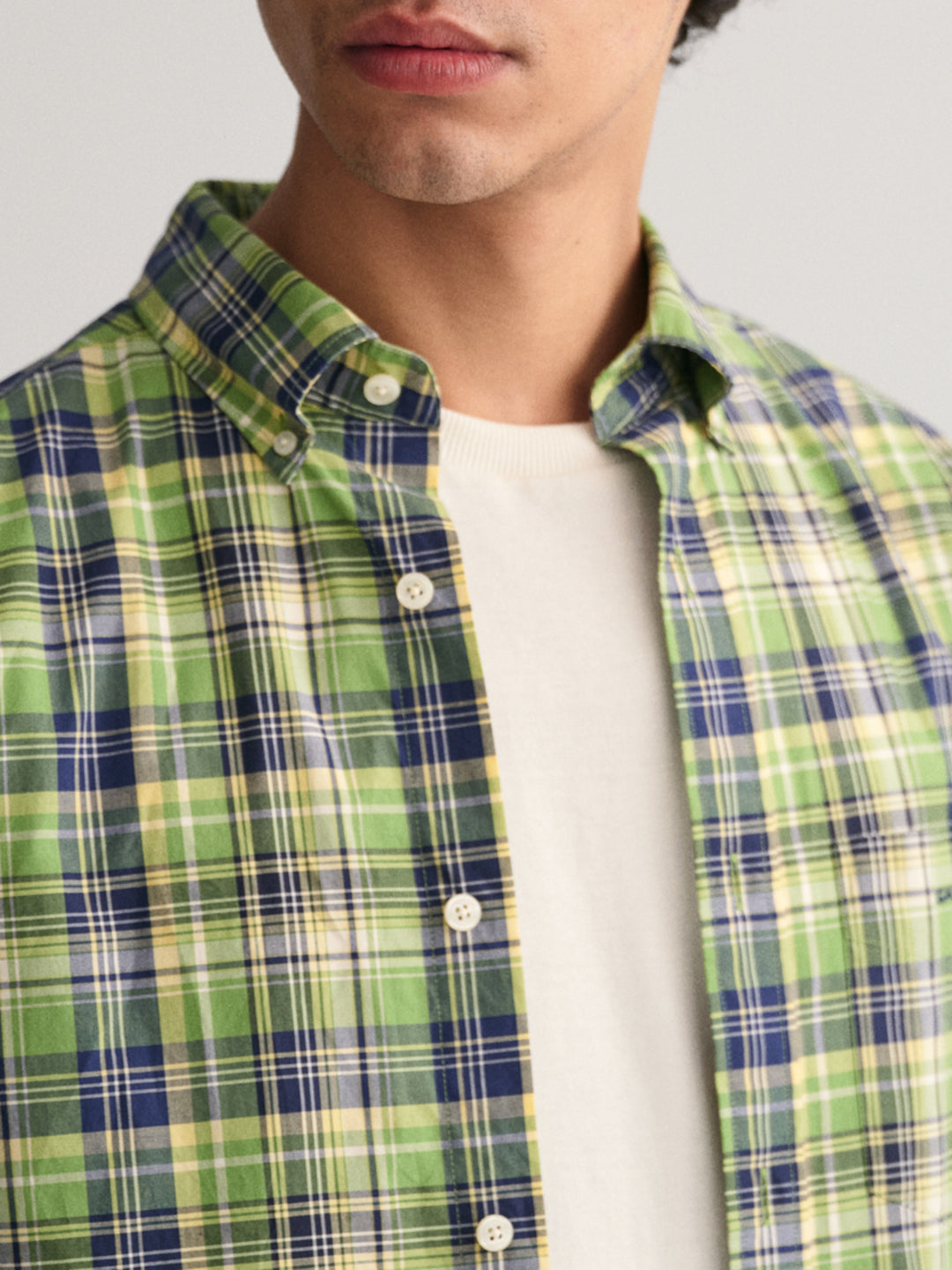 Gant Green Fashion Checked Regular Fit Shirt