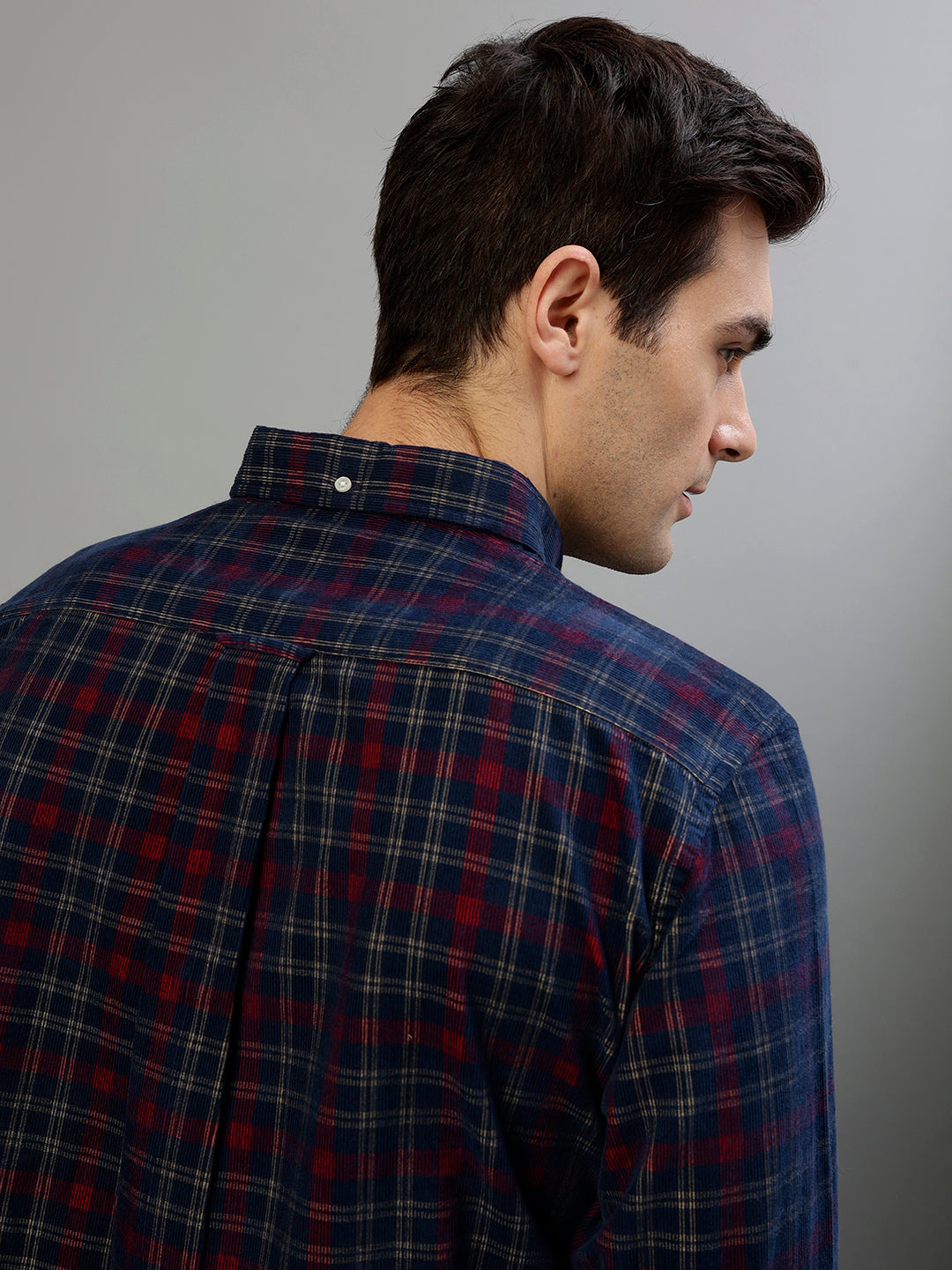 Gant Marine Fashion Checked Regular Fit Shirt