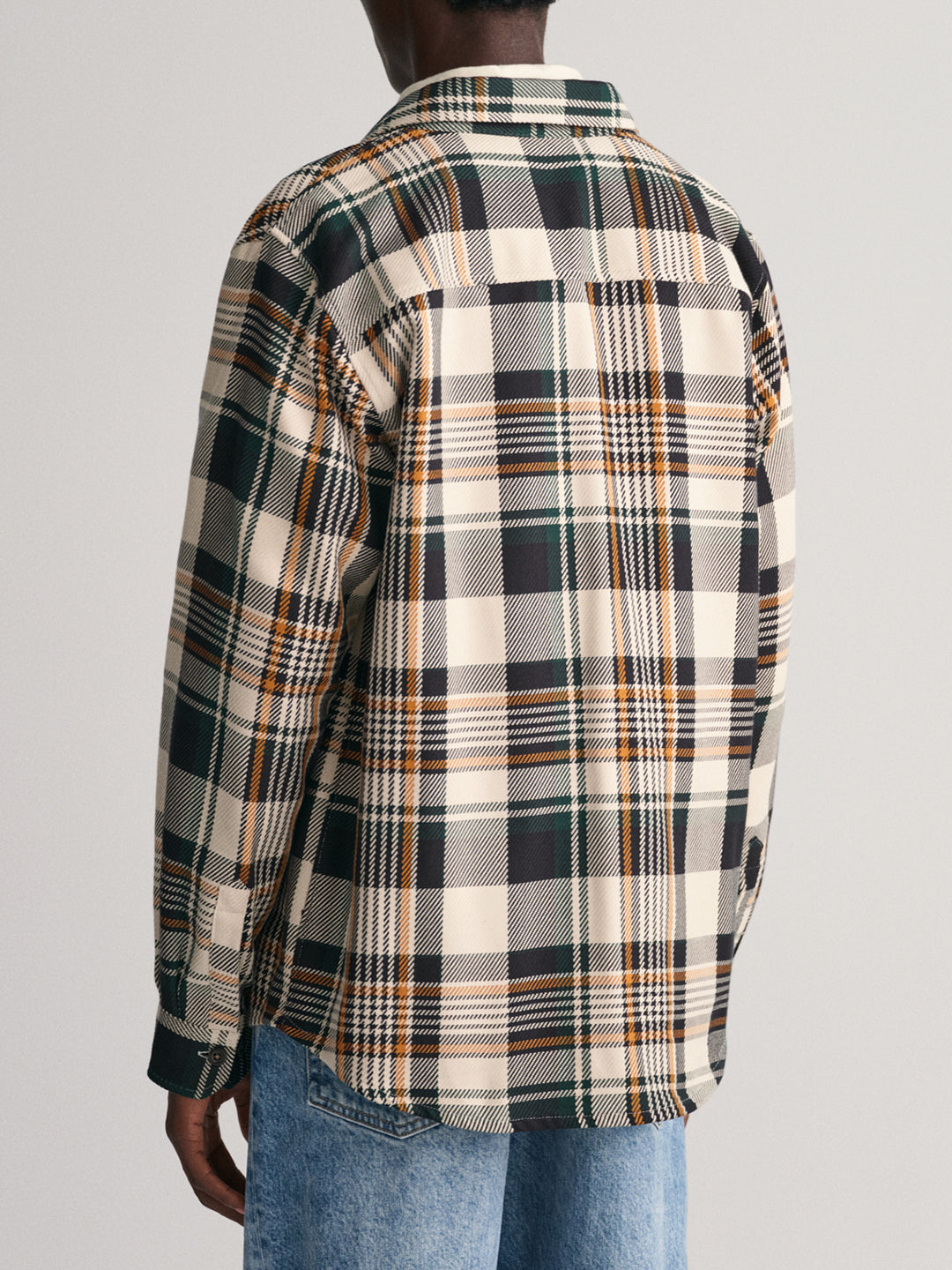 Longsleeve Check Flannel Overshirt | boohoo
