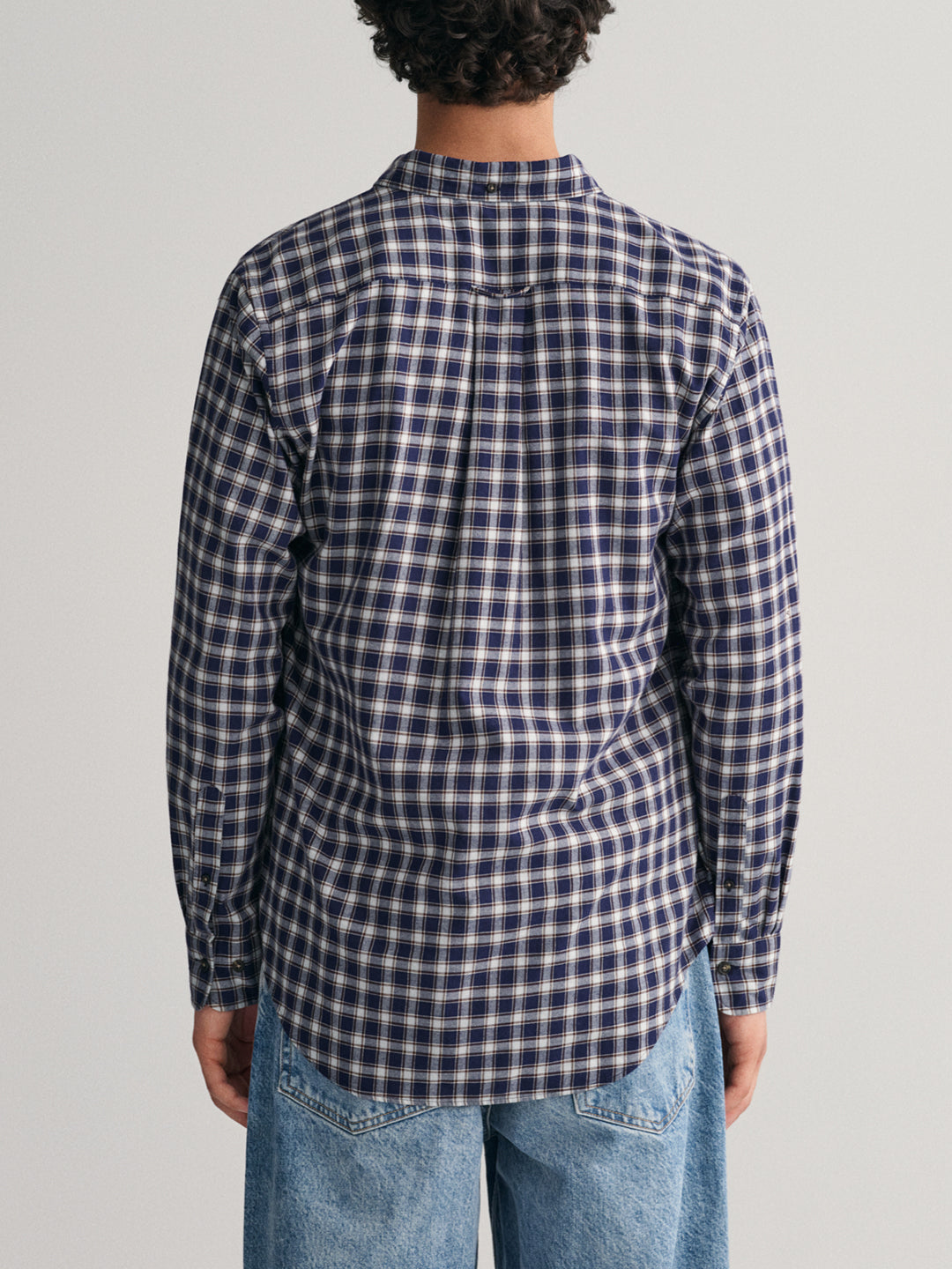 Gant Blue Fashion Checked Regular Fit Shirt