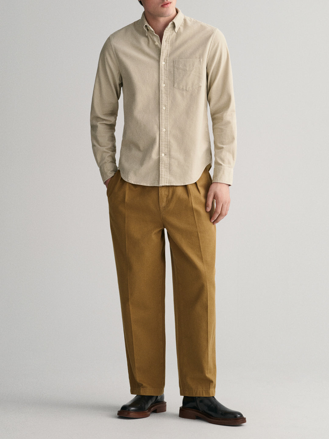 Gant Beige Fashion Regular Fit Shirt