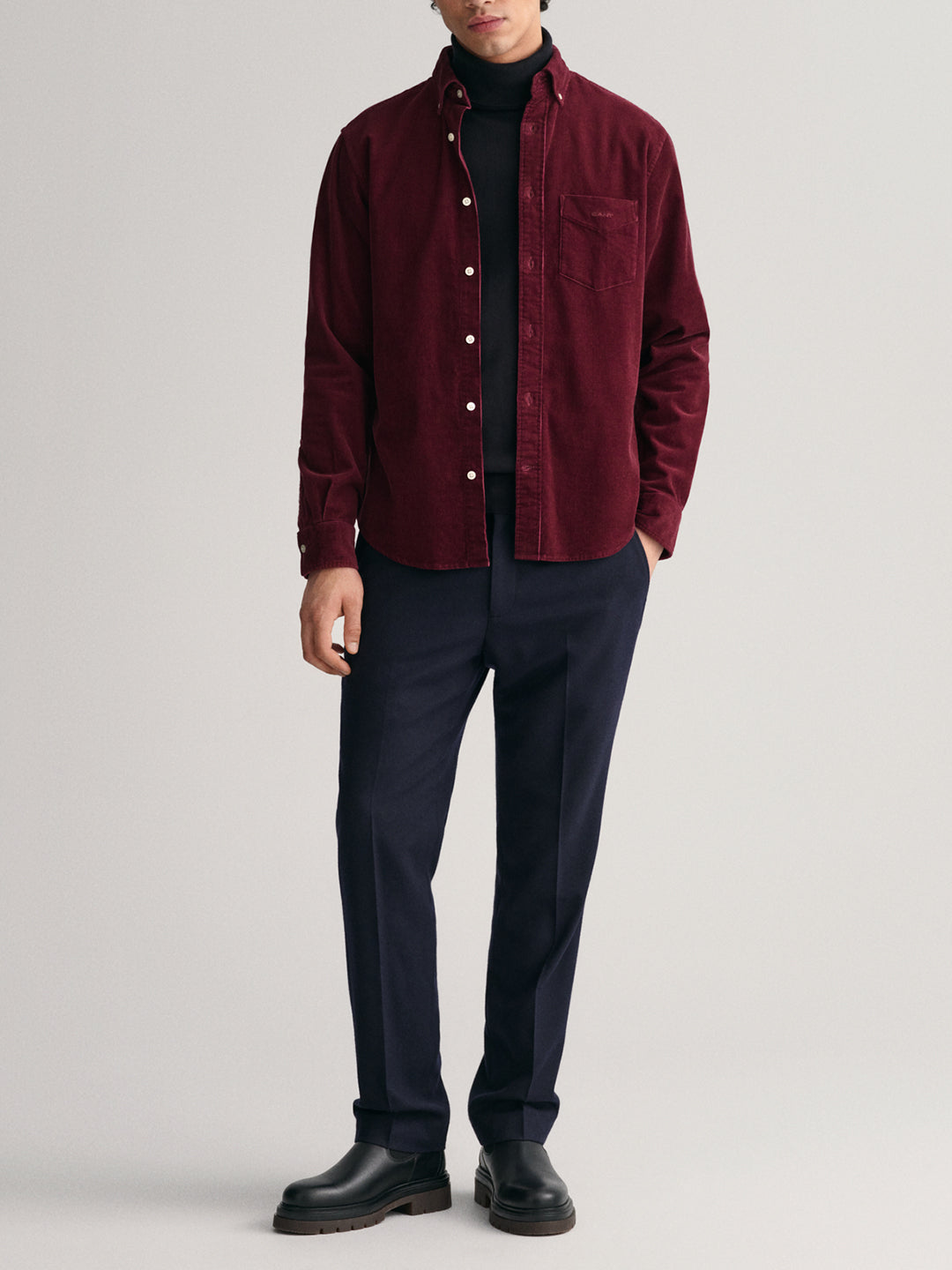 Gant Burgundy Fashion Regular Fit Shirt