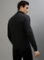 Gant Solid Dark Charcoal Melange High Neck Full Sleeve Sweater