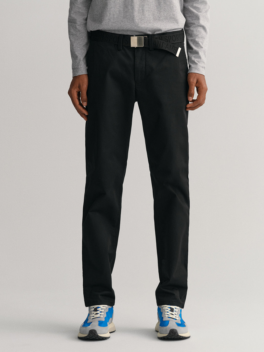 Gant Men Black Solid Trouser