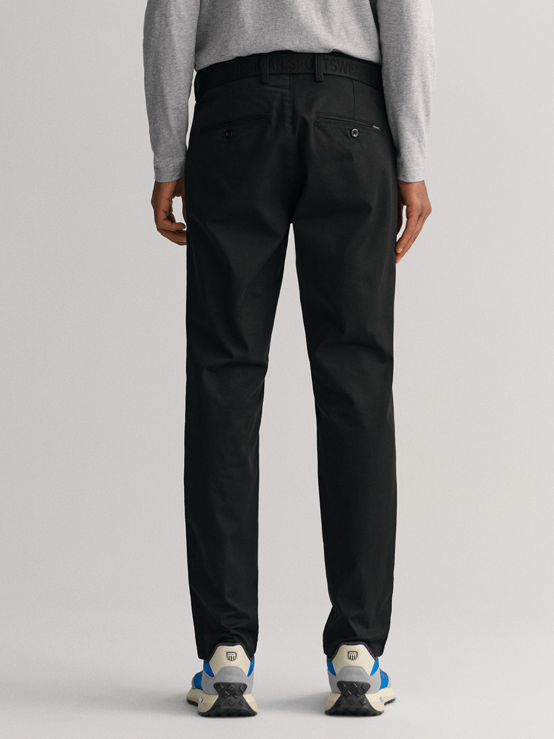 Gant Men Black Solid Trouser