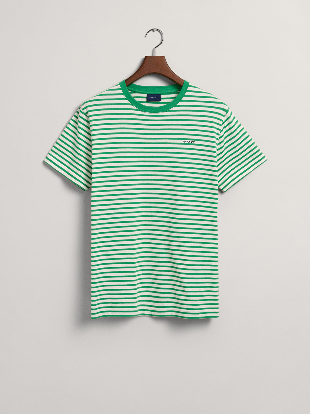 Gant Green Striped Regular Fit T-Shirt