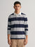 Gant Grey Striped Regular Fit Polo T-Shirt