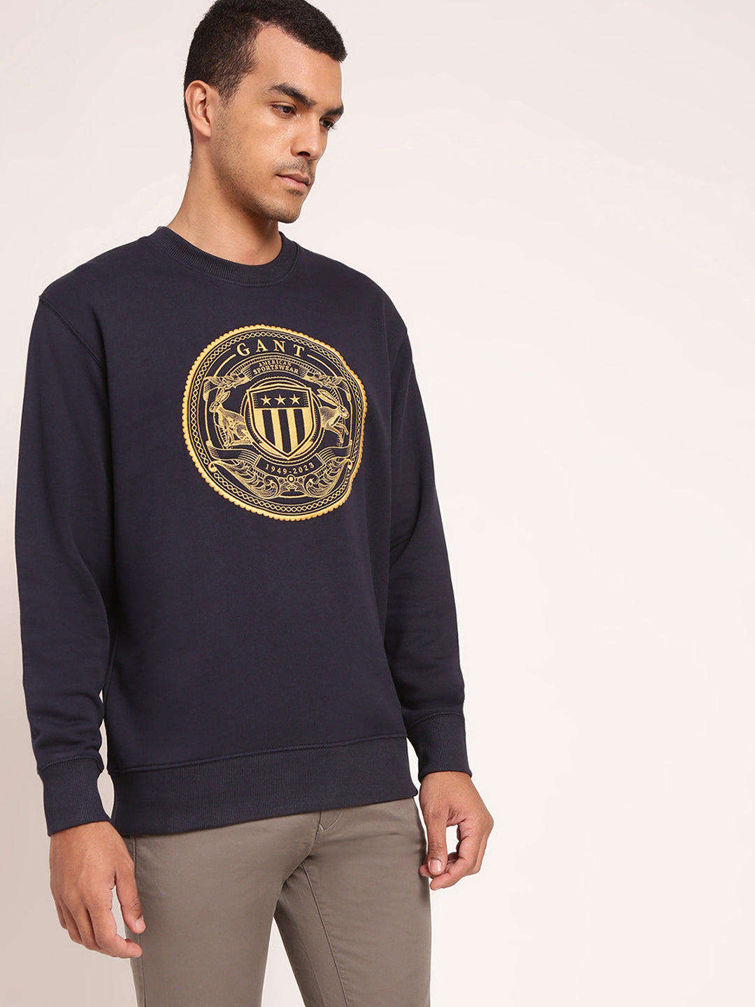 Gant Men Blue Printed Sweatshirt