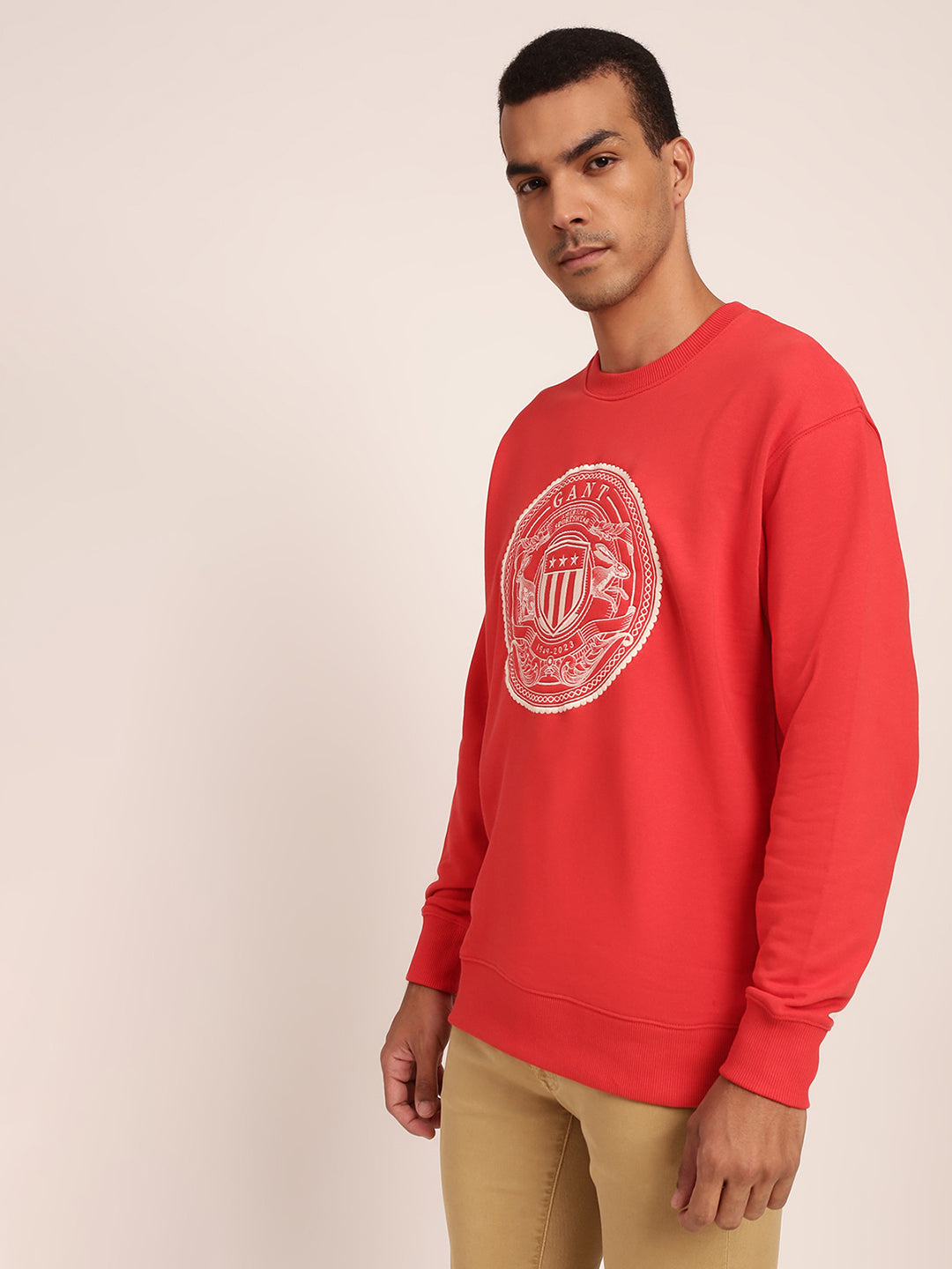 Gant Men Red Printed Sweatshirt