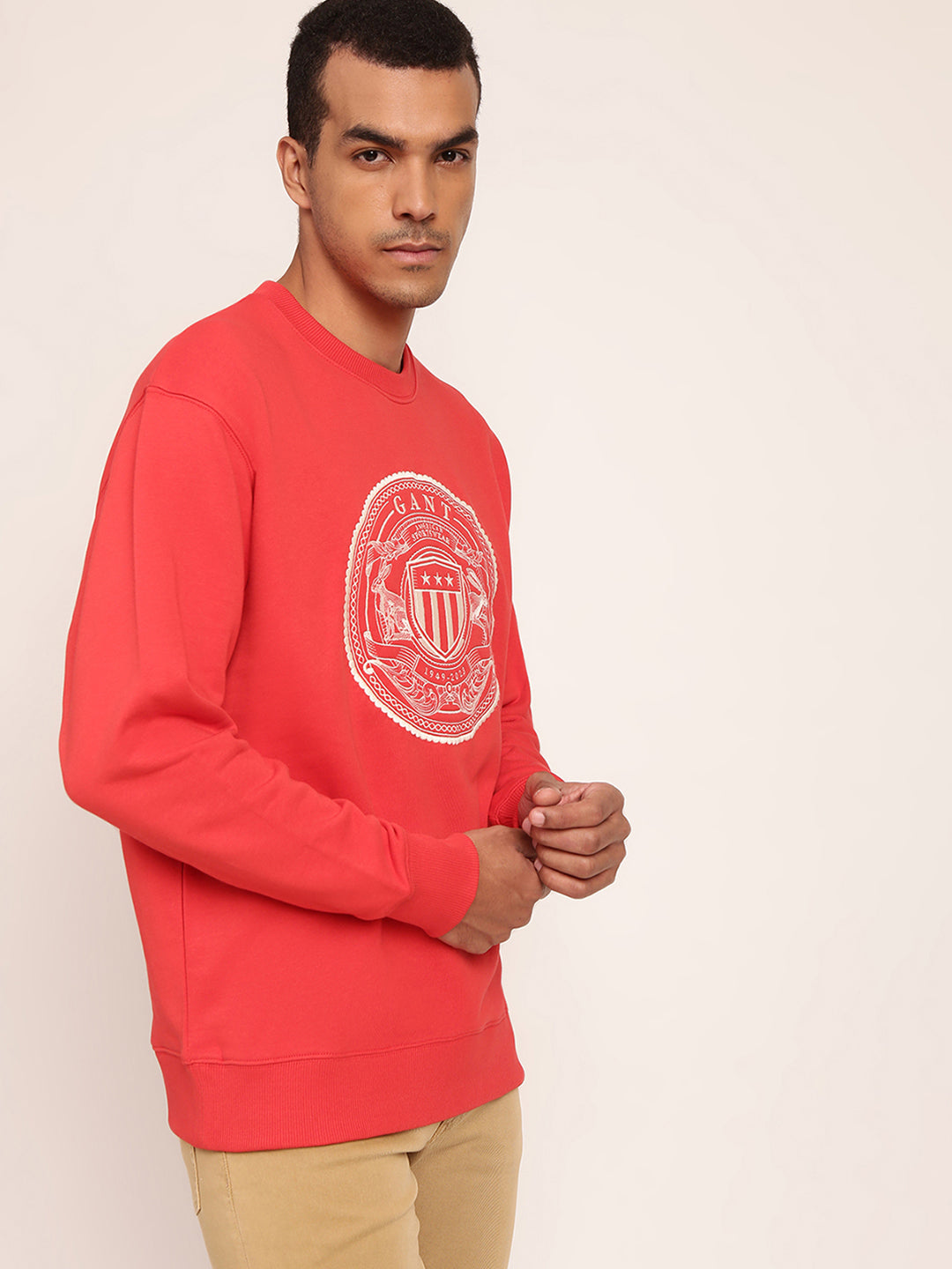 Gant Men Red Printed Sweatshirt