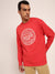 Gant Men Red Printed Sweatshirt