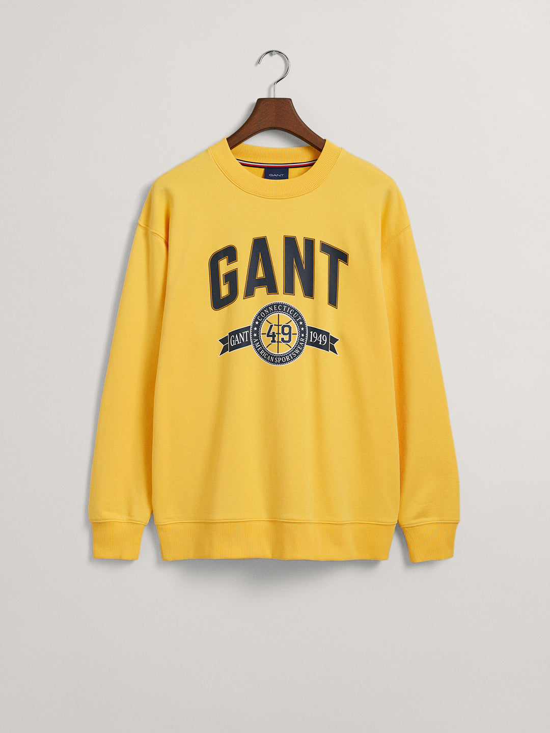 Gant Men Yellow Printed Sweatshirt