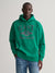 Gant Men Green Printed Hooded Sweatshirt