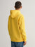 Gant Men Yellow Printed Hooded Sweatshirt