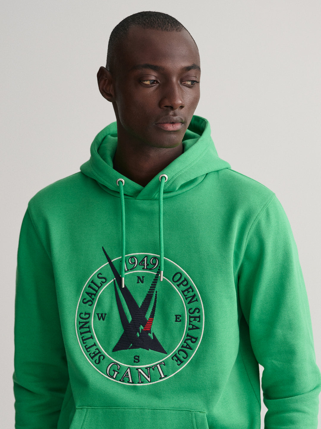 Gant Men Printed Cotton Hooded Sweatshirt