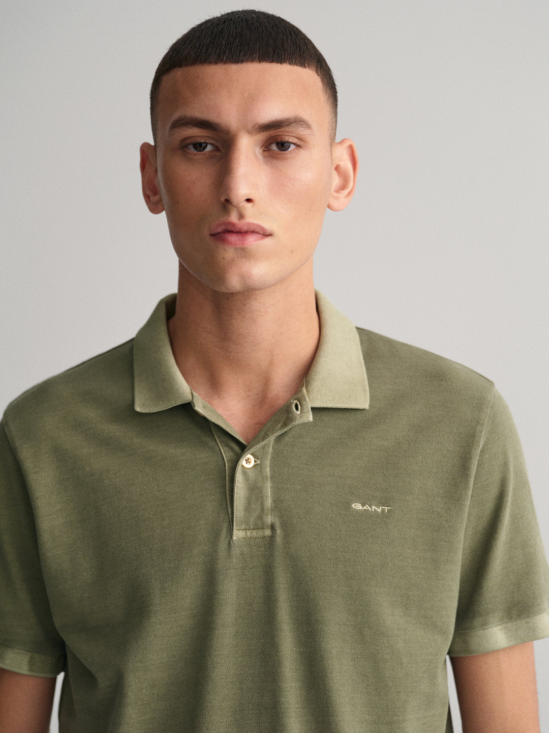 Gant Green Sunfaded Rugger Regular Fit Pique Polo T-Shirt