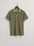 Gant Green Sunfaded Rugger Regular Fit Pique Polo T-Shirt