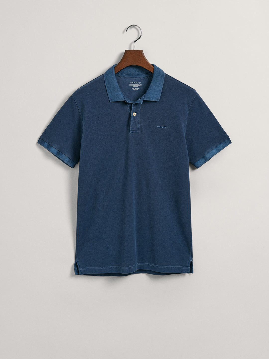 Gant Blue Sunfaded Rugger Regular Fit Pique Polo T-Shirt