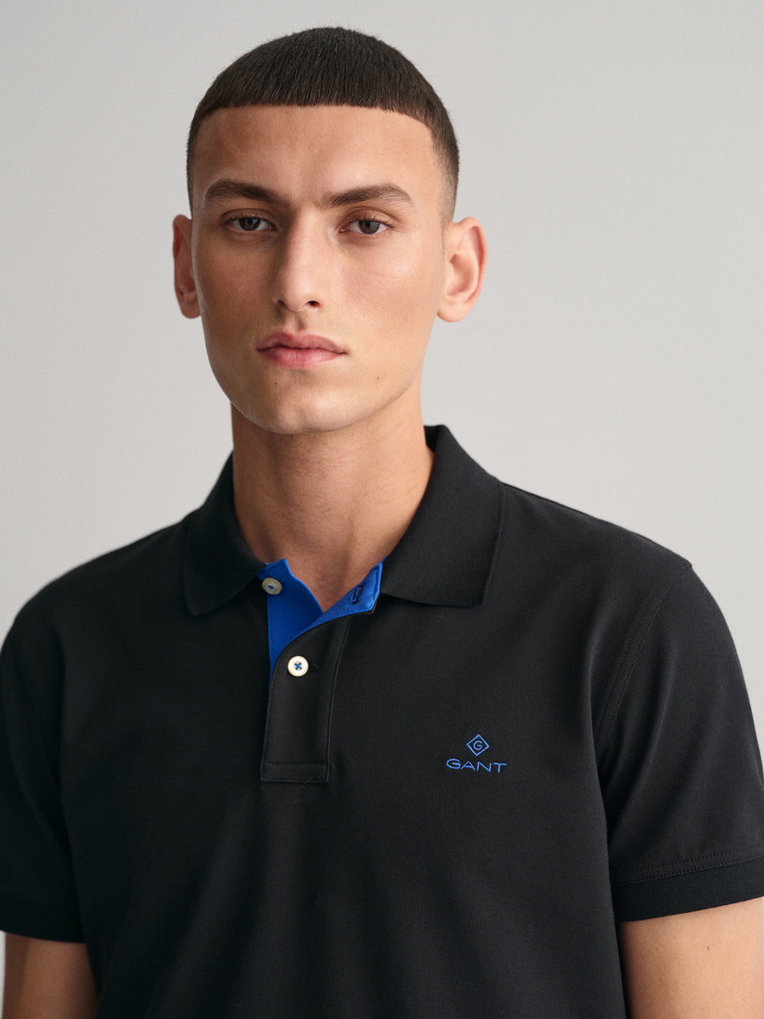 Gant Black Slim Fit Rugger Pique Polo T-Shirt