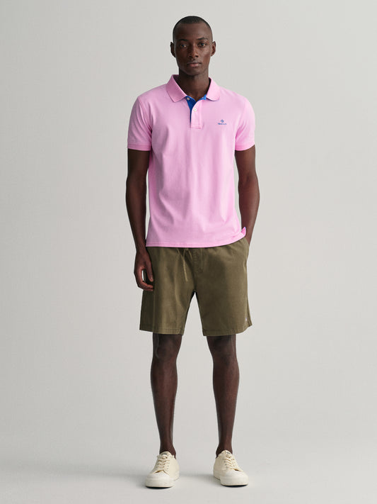 Gant Pink Slim Fit Rugger Pique Polo T-Shirt