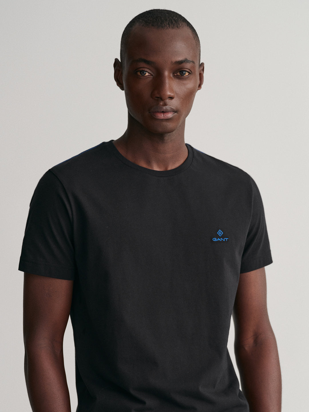 Gant Black Contrast Logo Regular Fit T-Shirt