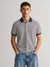 Gant Blue Striped Regular Fit Pique Polo T-Shirt