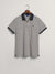 Gant Blue Striped Regular Fit Pique Polo T-Shirt