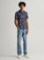 Gant Multi Iris Floral Print Regular Fit Pique Polo T-Shirt