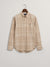 Gant Beige Checked Regular Fit Shirt