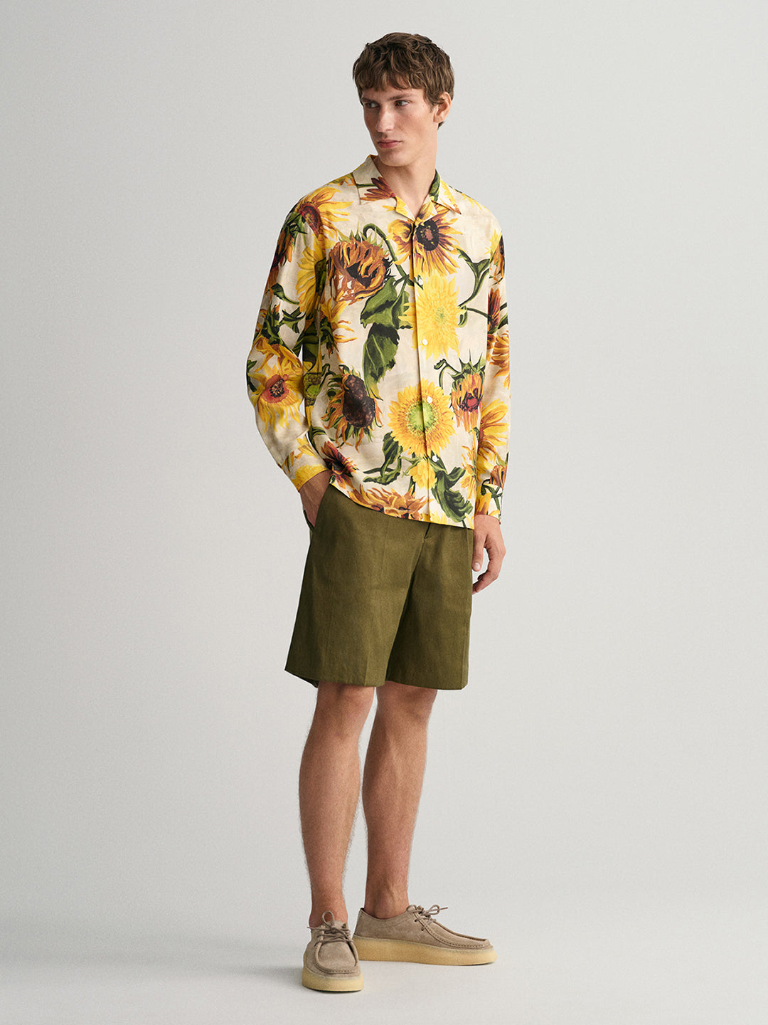 Gant Multi Sunflower Print Relaxed Fit Shirt