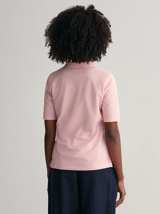 Gant Pink Preppy Regular Fit Polo T-Shirt