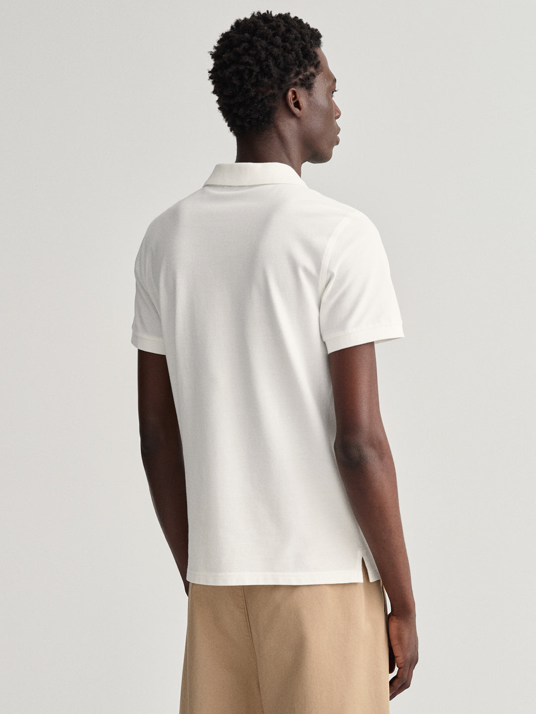 Gant White Regular Fit Polo T-Shirt