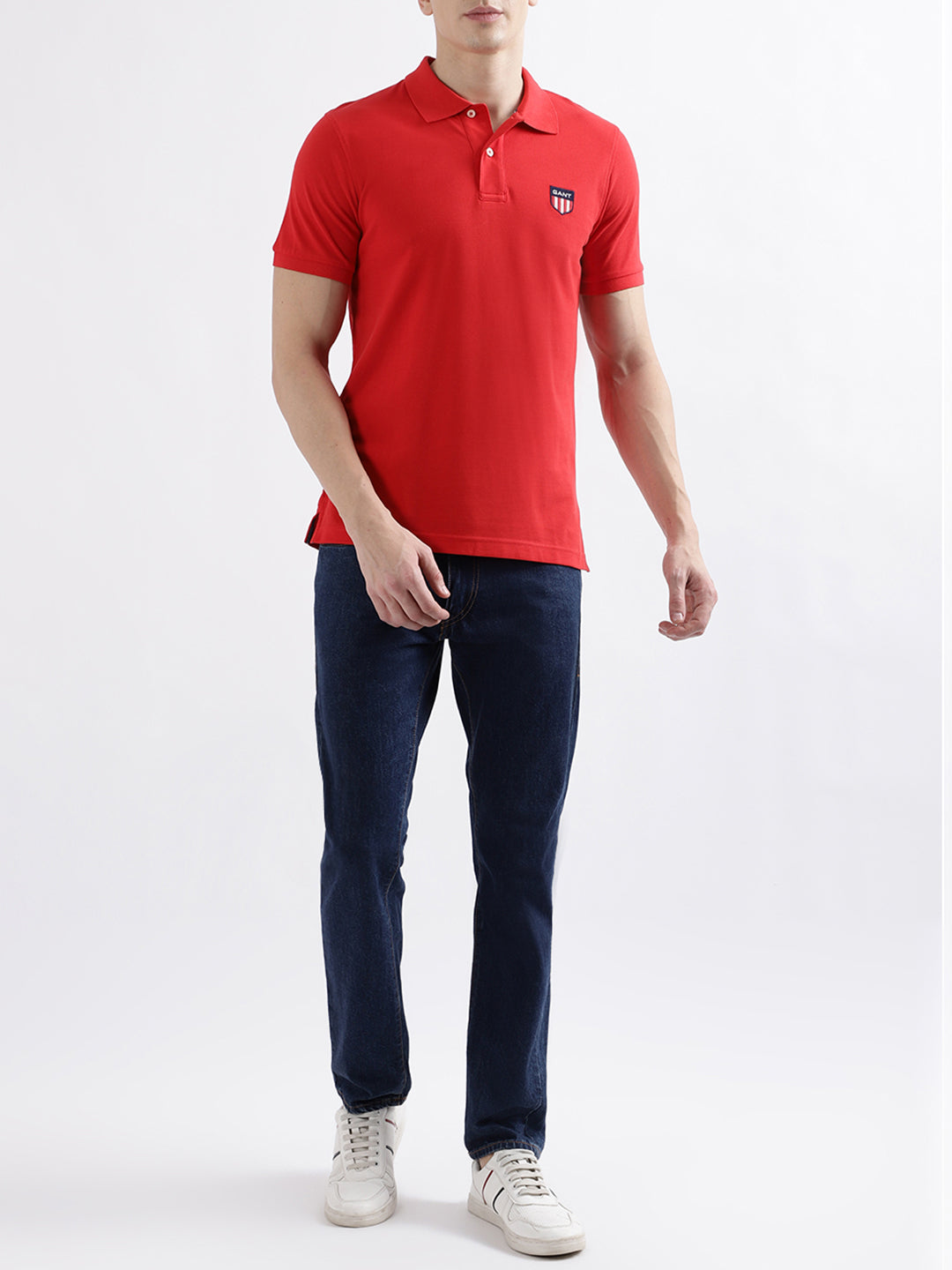 Gant Red Fashion Regular Fit Polo T-Shirt