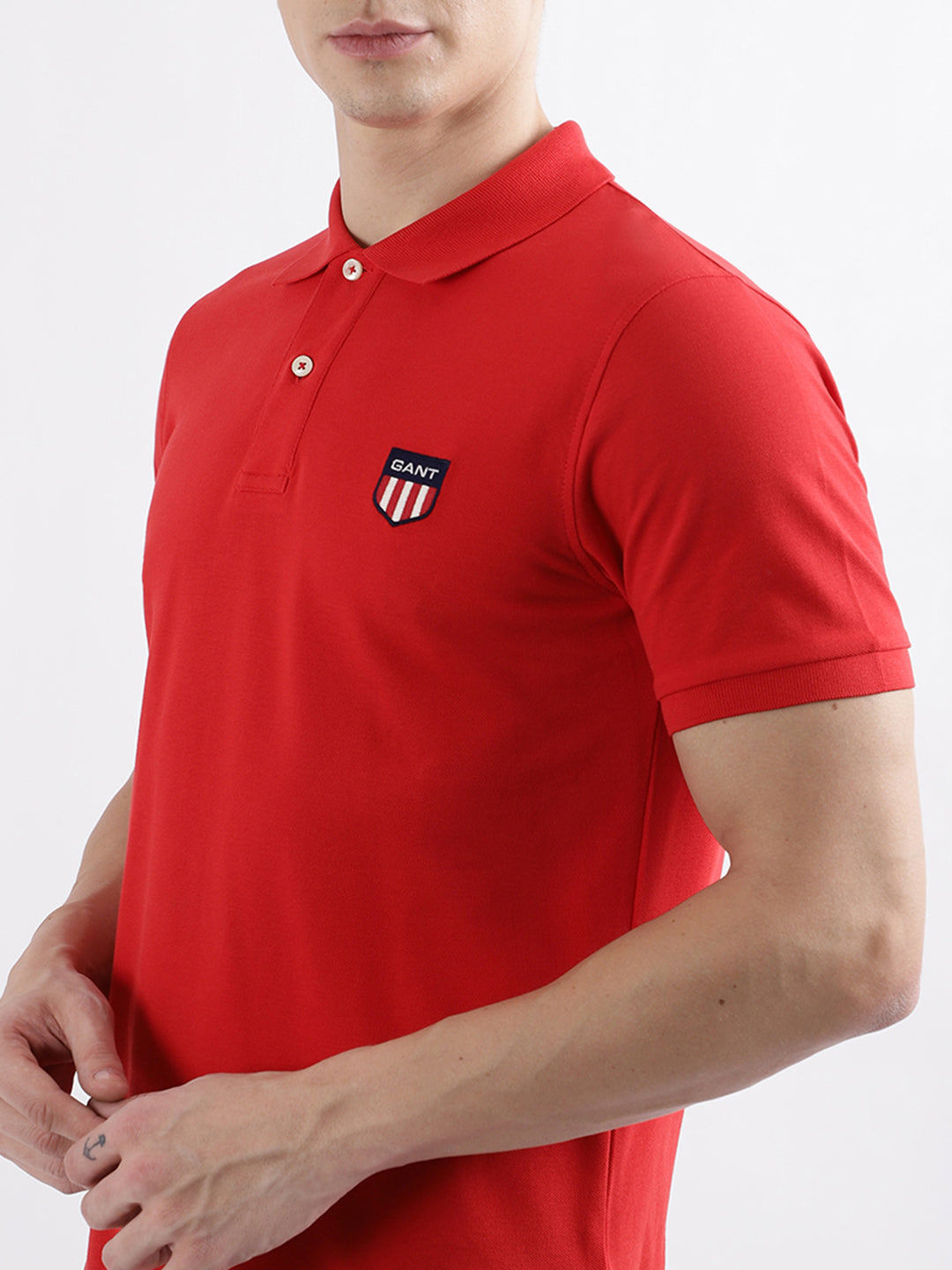 Gant Red Fashion Regular Fit Polo T-Shirt