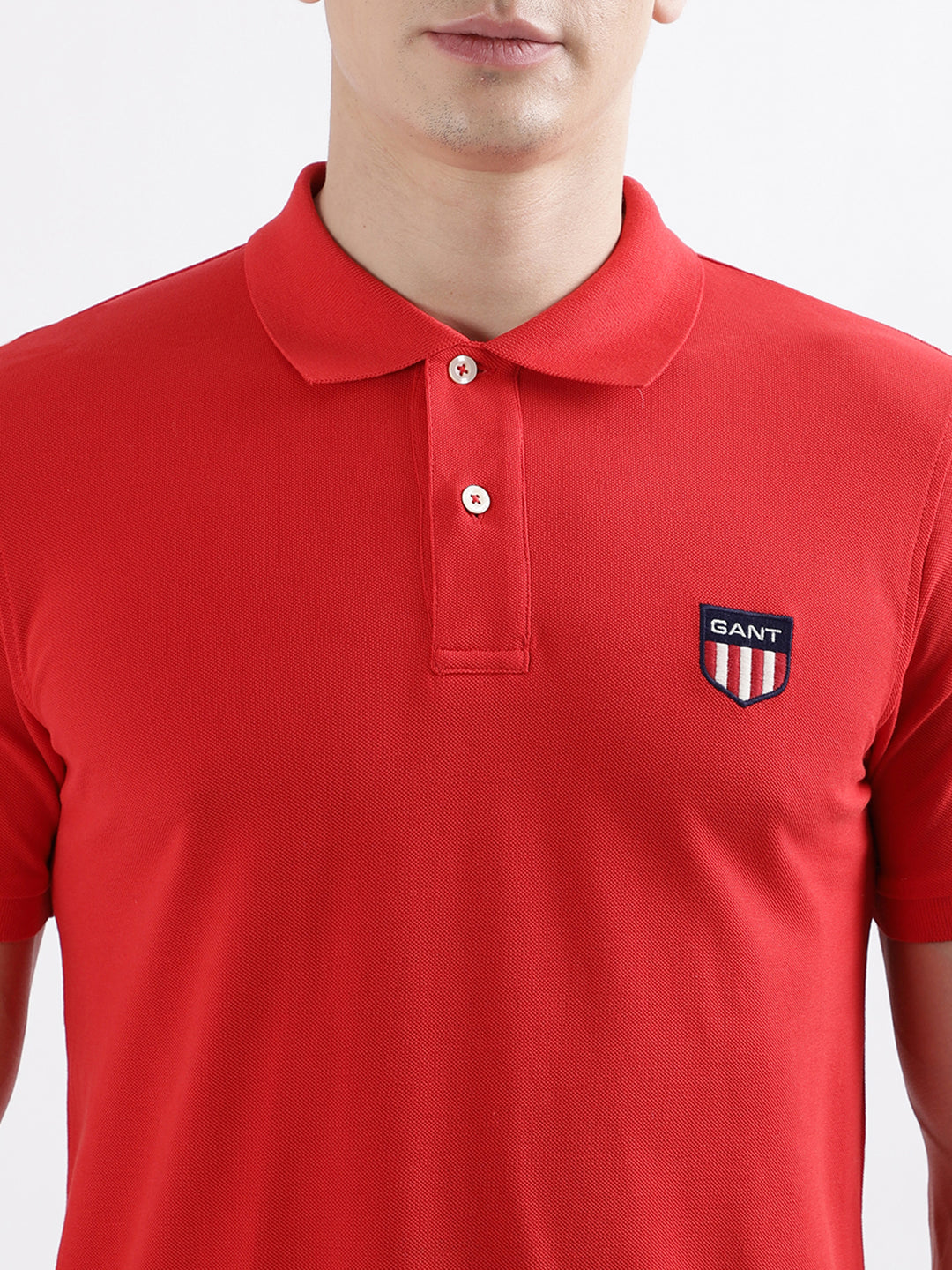 Gant Red Fashion Regular Fit Polo T-Shirt