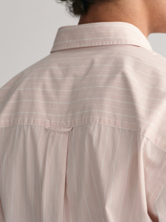 Gant Pink Fashion Striped Oversized Shirt