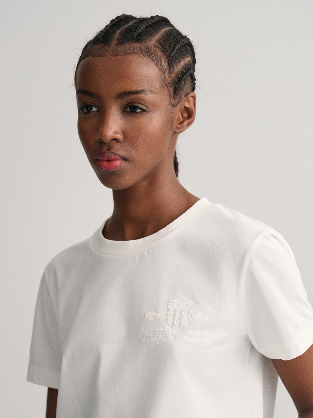 Gant White Preppy Regular Fit T-Shirt