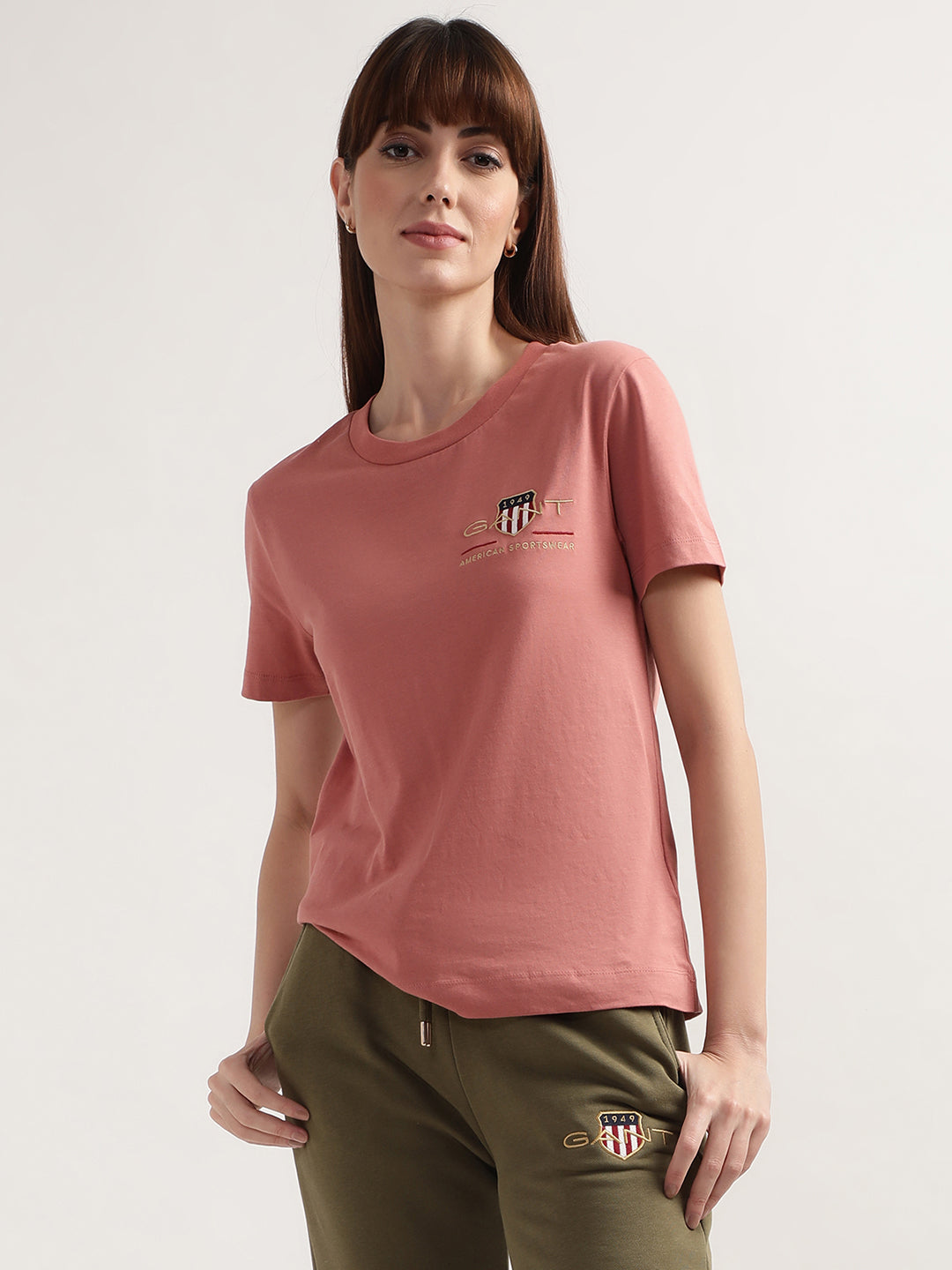 Gant Terracotta Pink Regular Fit T-Shirt